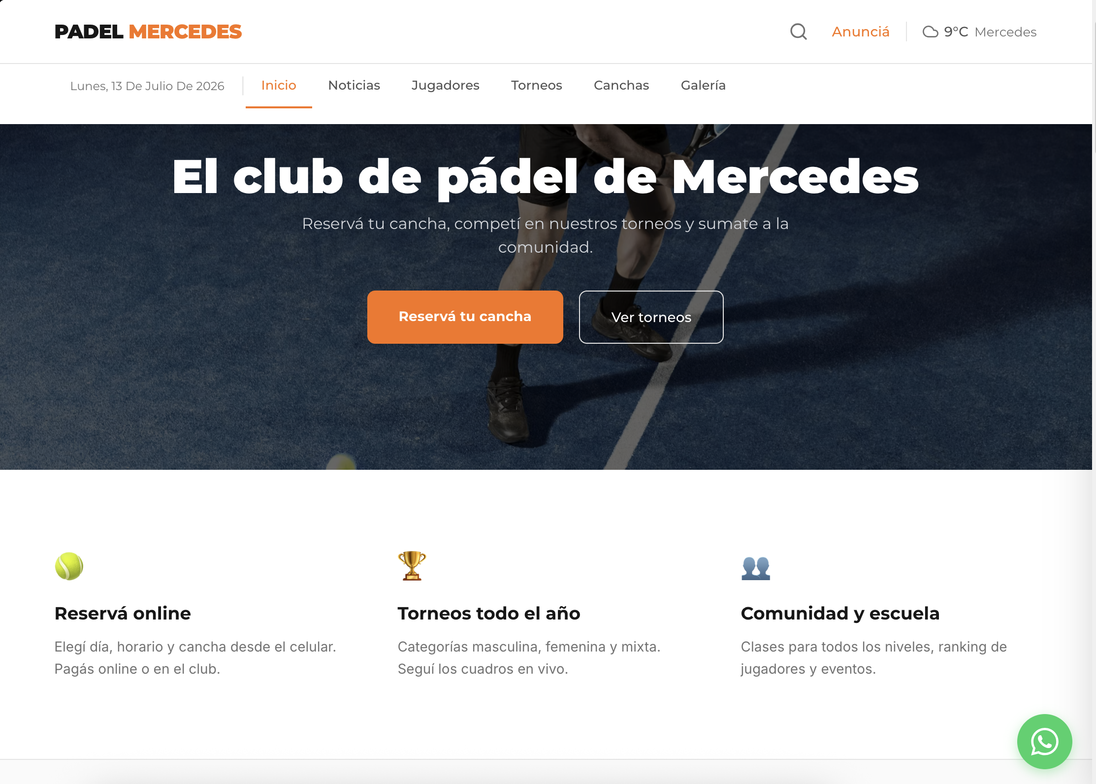 Padel Mercedes — view 1